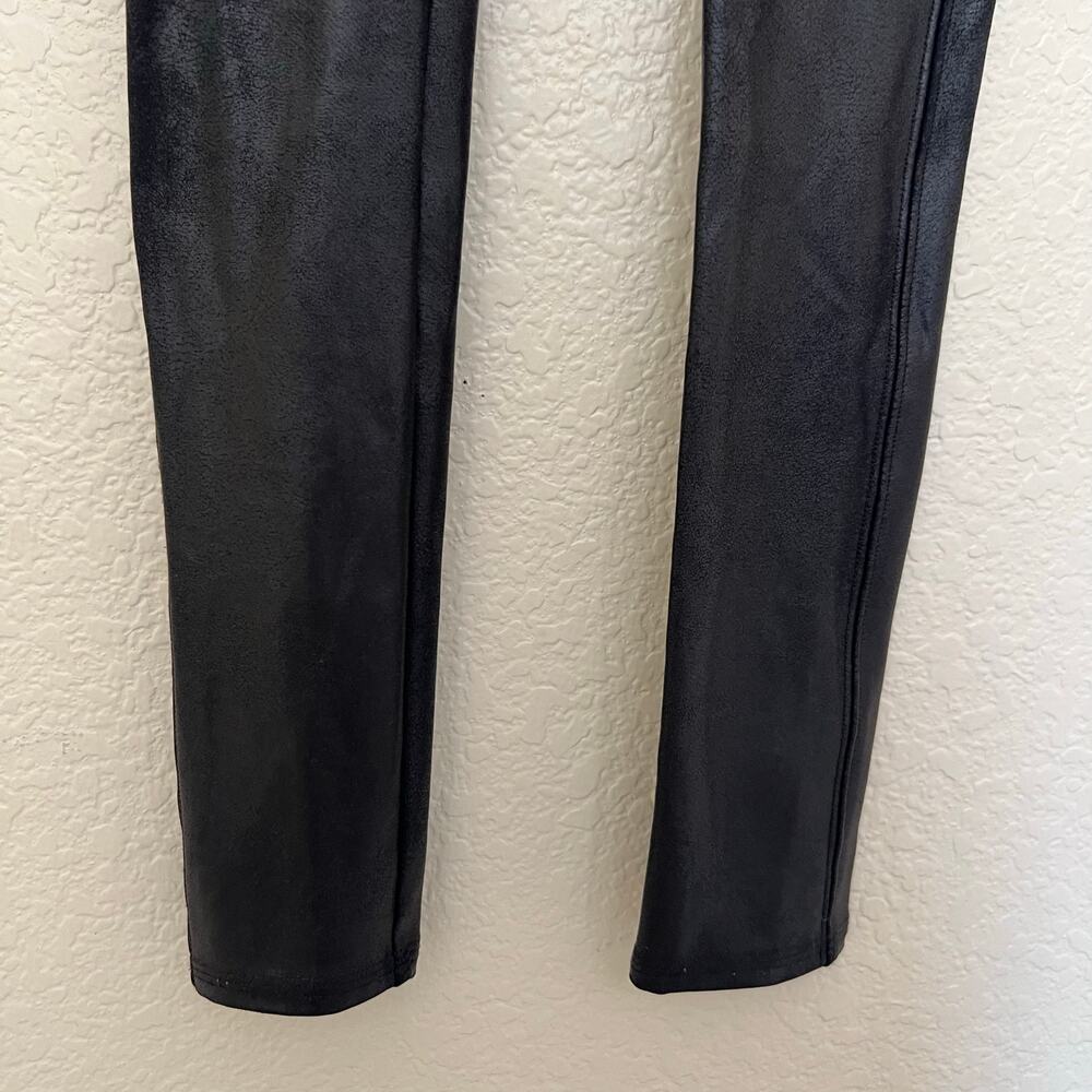 Spanx Faux Leather Leggings Black High Rise Shaping Slimming XS Women Pants - Picture 14 of 15